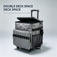 Sac isotherme à roulettes Oxford moderne grande capacité, étanche et anti-fuite avec doublure en aluminium, idéal pour pique-nique et bureau