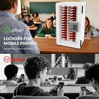 Station de recharge multi-ports pour smartphones, casier à 30 emplacements, recharge rapide PD QC3.0, compatible avec les salles de réunion et les laboratoires