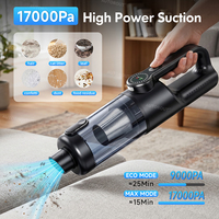 Aspirateur de voiture sans fil Cyberpunk 18KPa, aspirateur à main sans fil, mini souffleur d'air électrique 4 en 1 pour voiture, tapis, clavier