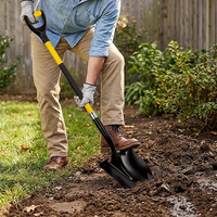 Outils de jardin, pelle pour creuser, pelle de jardin robuste avec poignée en D pour le jardinage, le sol et l'aménagement paysager