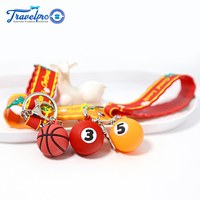 Gantungan Kunci Promosi Custom Bentuk Bola Basket, Hiasan Tas, Plastik PVC Karet 3D