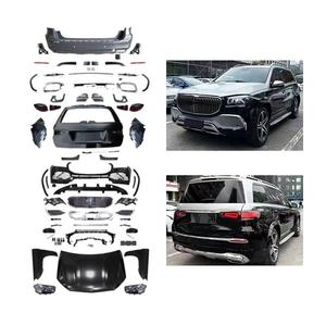 Kit de Carrocería Estilo Maybach GLS X166 a X167 para <span class=keywords><strong>Mercedes</strong></span>-Benz <span class=keywords><strong>GL</strong></span>/GLS 2012-2019, Parachoques Delantero y Trasero, Rejilla, Capó, Juego Completo de Mejora - Product Image 1