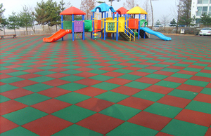 Bán Buôn Đầy Màu Sắc Giá Rẻ Gạch Cao Su Ngoài Trời Bền Cao Su Sàn Mat Cho Sân Chơi Khu Vực Chơi - Product Image 3