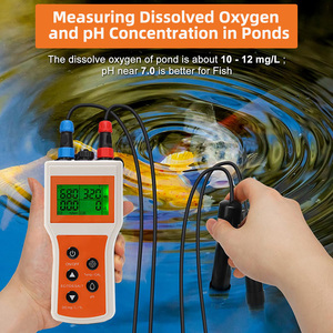 Medidor de Oxígeno Disuelto Portátil, Medidor de OD Inteligente 6 en 1, Medidor de pH, OD, Salinidad, CE, TDS para Estanques de Peces Koi, Monitor de Entorno de Acuicultura - Product Image 5