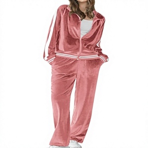 Custom Design Women's Summer Solid Windbreaker <b>Tracksuit</b> Plus Size Lightweight Nylon Jogger Set - Product Image 1