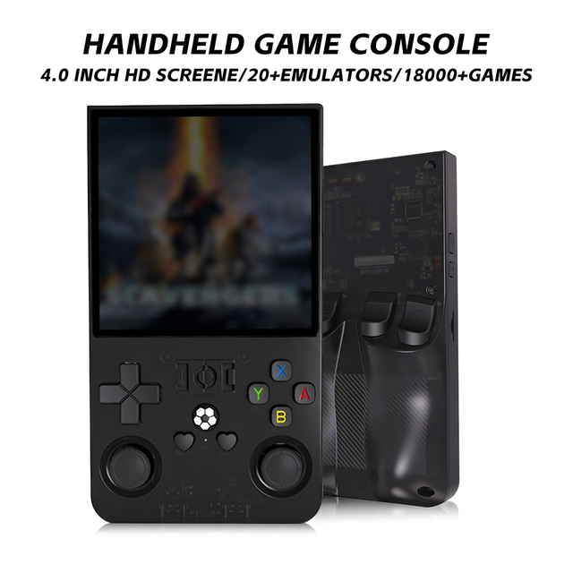 R36 Max 2 Retro Handheld Game Console 4.5" IPS High-Res Screen Linux Portable Emulator RGB 3D Joystick WiFi Video Gaming Player