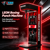 Machine de boxe d'arcade électronique à monnayeur avec lumières clignotantes, version anglaise, pour zone de jeux intérieure