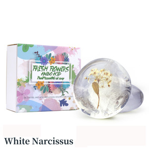 Savon aux Acides Aminés et Huiles Essentielles Marque Blanche Savon Naturel Transparent aux Fleurs Vente en Gros - Product Image 4