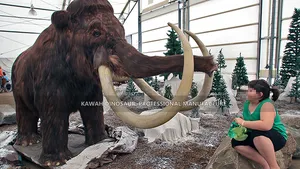 Animaux Animaux Animatronic Mammouth Vie Taille Mammouth Personnalisé pour Thème Zoo Parc