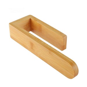 Toallero de madera para montar en la pared, autoadhesivo, para baño y aseo, diseño minimalista - Product Image 2