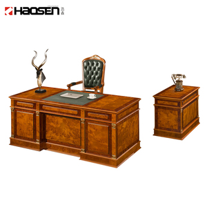 कार्यालय परियोजना बॉस प्रबंधक के अध्यक्ष कमरे लकड़ी कार्यकारी क्लासिक कार्यालय डेस्क के साथ दराज टेबल चेयर सेट - Product Image 3