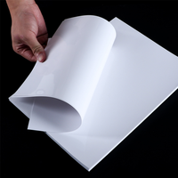 Fournisseur d'étiquettes adhésives en gros, papier autocollant synthétique blanc en PP pour imprimante laser