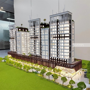 Maquette architecturale professionnelle à l'échelle, éclairage LED personnalisé, planification urbaine, création de modèles immobiliers <span class=keywords><strong>3D</strong></span> - Product Image 2