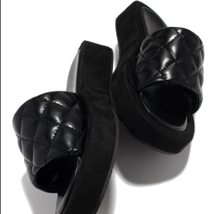 Mùa Hè Dép Slingback Nêm Dép Nền Tảng Dép Đi Trong Nhà Cho Ngoài Trời Hot Bán Phụ Nữ PVC Nữ Mùa Hè Slide Phụ Nữ 2024 - Product Image 6