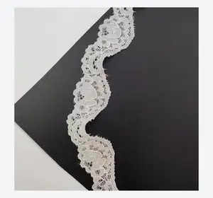 Fabrik eledant Qualität weiß 2,3 cm Wimpern Spitzenstoff Netz dekorativer Spitzenstoff für Dessous