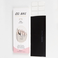 Huizi Fournisseur d'articles pour ongles : Nouveaux designs coréens, autocollants pour ongles en gel semi-durcis longue durée