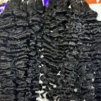 Extensions de cheveux humains bruts bouclés birmans, 100% cheveux vierges vietnamiens, longueur étirée 30 pouces, lots de 8 pouces
