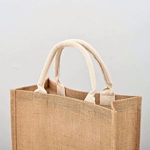 Eco-Friendly Custom Jute <b>Shopping</b> Bags Biodegradable Promotional Tote With Logo | Wholesale for Retail & Events - Product Image 5
