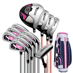 Complete Set of Steel Clubs and Irons Right Handed R Flex for Unisex Beginners in <b>Golf</b> Practice - Product Image 1