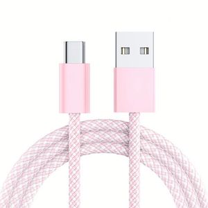 Nylon Braided USB <b>C</b> Data <b>Cable</b> 1M 2M 3M 5A <b>Fast</b> <b>Charging</b> Adapter <b>Cable</b> <b>Type</b>-<b>C</b> Line for Mobile Phone - Product Image 3
