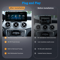 Lecteur vidéo de navigation Carplay 12,3 pouces Android Auto Système Linux LELV pour Mercedes-Benz Classe GLA X156 / C117