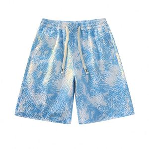 Pantaloncini da basket personalizzati di tendenza da uomo comodi doppi strati con stampa <span class=keywords><strong>Bandana</strong></span> da uomo - Product Image 5