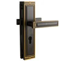 Bronze Aluminum Door Lock Handle Sets, Security Accessories
