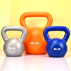Kettlebell en PVC souple écologique, haltères en ciment, kettlebell en fonte pour la maison, la gym, le yoga, l'exercice, kettlebell lestée de sable de fer - Product Image 6