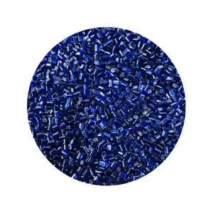时尚回收hdpe蓝色色母粒制造瓶PET塑料颗粒蓝色色母粒带塑料