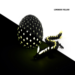 Giocattolo Antistress a Forma di Uovo di <span class=keywords><strong>Drago</strong></span> Stampato in 3D, Effetto Luminescente, Modello Flessibile di Creatura Mitica in Plastica - Product Image 6