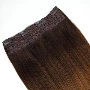 Extensiones de <span class=keywords><strong>Cabello</strong></span> con Clip, Color Rubio <span class=keywords><strong>Miel</strong></span> <span class=keywords><strong>Oscuro</strong></span> Degradado, <span class=keywords><strong>Cabello</strong></span> Europeo Liso de 100g, 8-24 Pulgadas, Puntas Gruesas y Abundantes, Venta al Por Mayor de Fábrica - Product Image 3