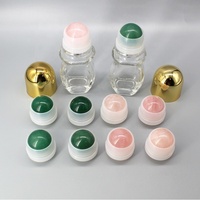Chine Fabricant Vide Pierres Précieuses Rouleau Bouteille 10ml Huile Essentielle Parfum Verre Rouleau sur Bouteille Avec Boule Colorée