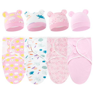 Manta Envolvente para Bebé, Saco <span class=keywords><strong>de</strong></span> Dormir <span class=keywords><strong>de</strong></span> Algodón Puro para Recién Nacidos, Absorbente <span class=keywords><strong>de</strong></span> Humedad, Anti-Sobresalto, Anti-Patadas, para Todas las Estaciones - Product Image 3