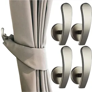Modern Design Luxury Curtain Accessories Metal Brass Wall Hook Hold Back Decorative Holdback Curtain Tieback Hooks