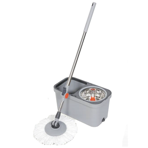 Kính thiên văn ma thuật sợi nhỏ thép không gỉ nhựa Twist Vòng sàn nhà làm sạch quay <span class=keywords><strong>Mop</strong></span> <span class=keywords><strong>Set</strong></span> với xô - Product Image 1