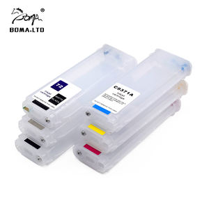 BOMA 72 vide cartouche d'encre rechargeable avec puce pour HP <span class=keywords><strong>Designjet</strong></span> T1200 T770 T2300 T790 <span class=keywords><strong>T795</strong></span> T1200 T1300e imprimante 280ml 6 couleurs - Product Image 1