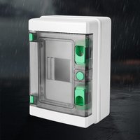 Boîtier de commande ABS/PC CNPNJI HA-4 voies avec disjoncteur et interrupteur à air, certifié IP67 CE ROHS, pour usage extérieur