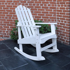 HE-551,Patio Wood Adirondack Rocker <strong>Chair</strong> With <strong>White</strong> Colour Wood Adirondack <strong>Rocking</strong> <strong>Chair</strong> Can Be Customized Size and Color - Product Image 1
