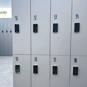 Phổ biến chống trộm Keyless kỹ thuật số Locker truy cập khóa cửa ABS nhôm thép Tủ thông minh các tính năng phòng tập thể dục mật khẩu - Product Image 4