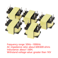 Transformador Aislador de Audio Toroidal de 600 Ohmios 1:1 600:600 50/60Hz Entrada de 220V 5 Pines Plástico
