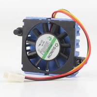 Kipas Pendingin Sunon 5V 24V 48V DC 12V 0.9W AC EC 2016 20X20X16MM 2CM Asli Baru untuk Chip Motherboard Kartu Grafis 3-kabel 124010VM-8