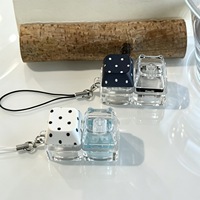 Mini Plastic Keycap Fidget Keychain Portable Fingertip Tactile Press Toy Stress Relief Anxiety Decompression