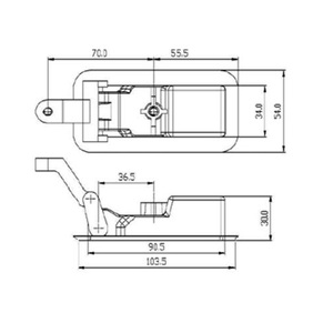 ตัวล็อคตู้แบบกดปุ่ม - Product Image 6