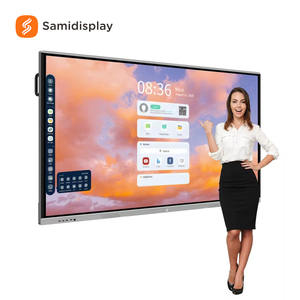 Livraison gratuite, stock US, écran tactile interactif 4K 55 pouces, tableau blanc intelligent pour l'enseignement, la salle de classe, la formation professionnelle - Product Image 1