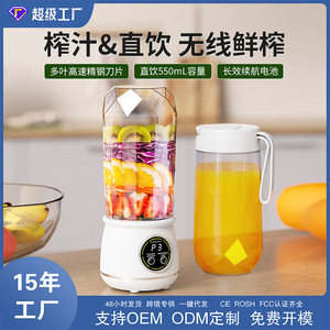 Mixeur Portable Sans Fil 20001-22000 tr/min en Matériau de Qualité Alimentaire, Blender de Voyage Extérieur avec Batterie Intégrée - Product Image 5