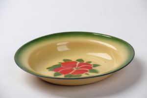 <span class=keywords><strong>Assiette</strong></span> à soupe en émail vintage, bon marché, fleur décorative, 14-26cm - Product Image 4