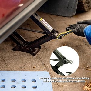 Cric à ciseaux portable et réutilisable pour garage, avec poignée longue et cliquet, pour pneus de voiture et moto, avec bouton de rotation 360° avant/arrière, pour un levage facile - Product Image 2