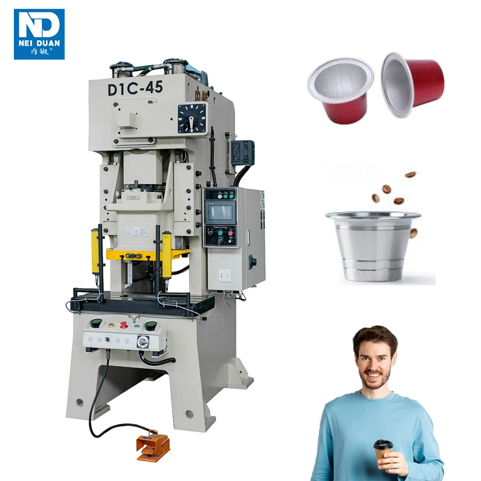 Máquina para hacer cápsulas de café desechables de papel de aluminio Máquina para hacer cápsulas Nespresso