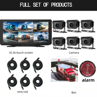 DVR portable sans fil à double objectif WiFi pour camion, installation facile, visualisation à distance, enregistrement 6 canaux, vision nocturne pour usage commercial