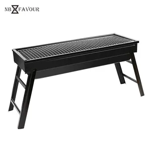 NB-FAVOUR Outdoor Stainless Steel Foldable BBQ Grills For Picnics Patios And Camping